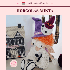 Halloween manó horgolás minta