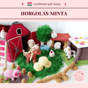 Horgolt Farm játék csomag mintaleírás