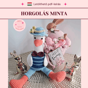 Horgolt liba horgolási minta