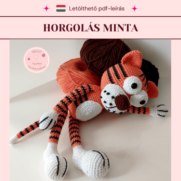 Tóbiás a tigris horgolási minta